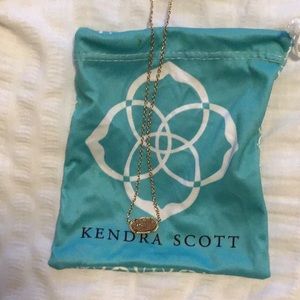 Kendra Scott Rose gold Drusy Elsa necklace